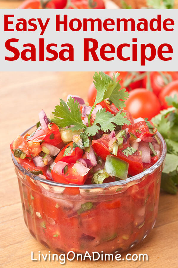 Easy Homemade Salsa Recipe
 Homemade Salsa Recipe Fresh Salsa Is A Great Use For