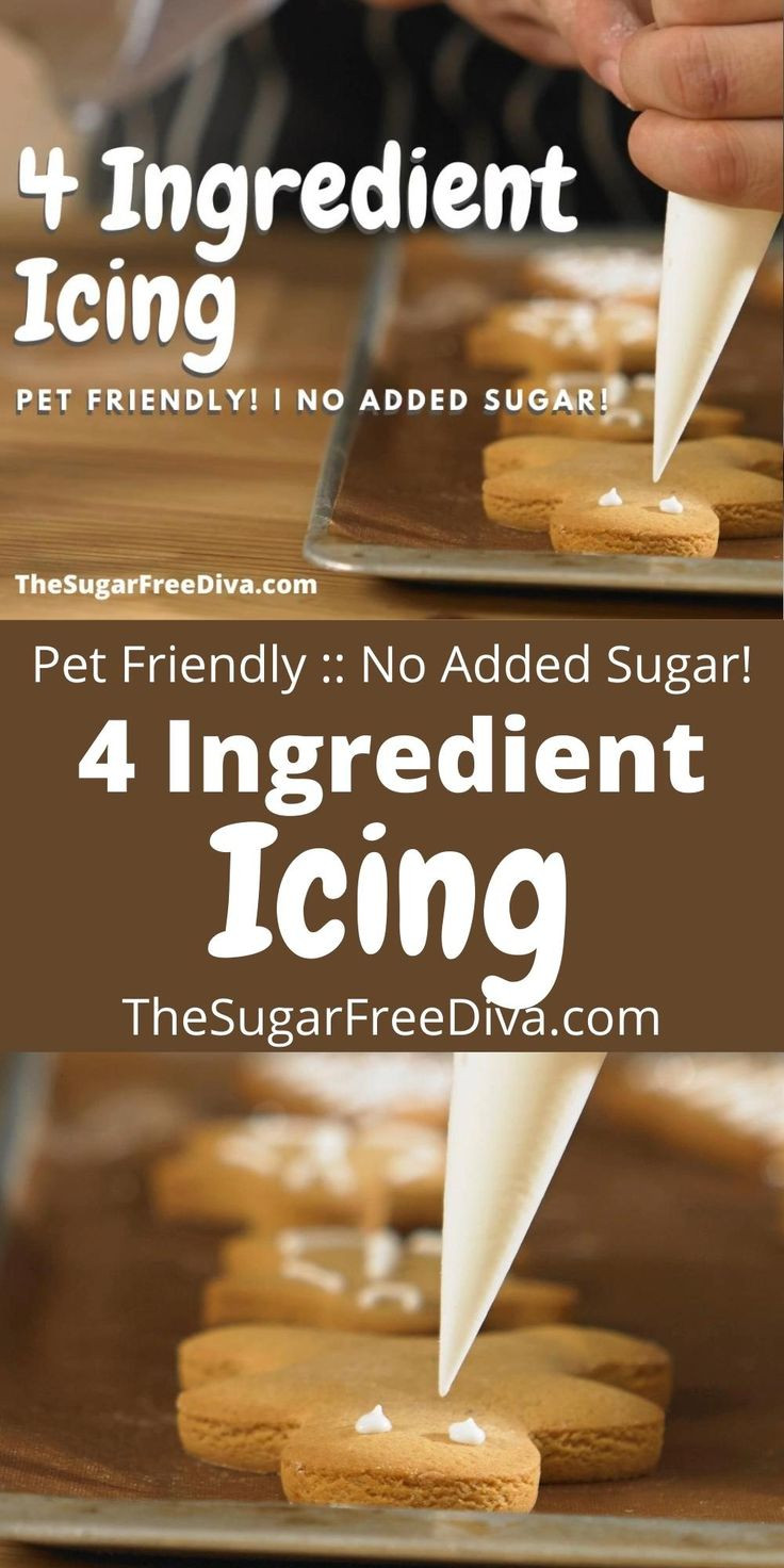 4 Ingredient Desserts
 4 Ingre nt Icing No Sugar Pet Friendly [Video] in