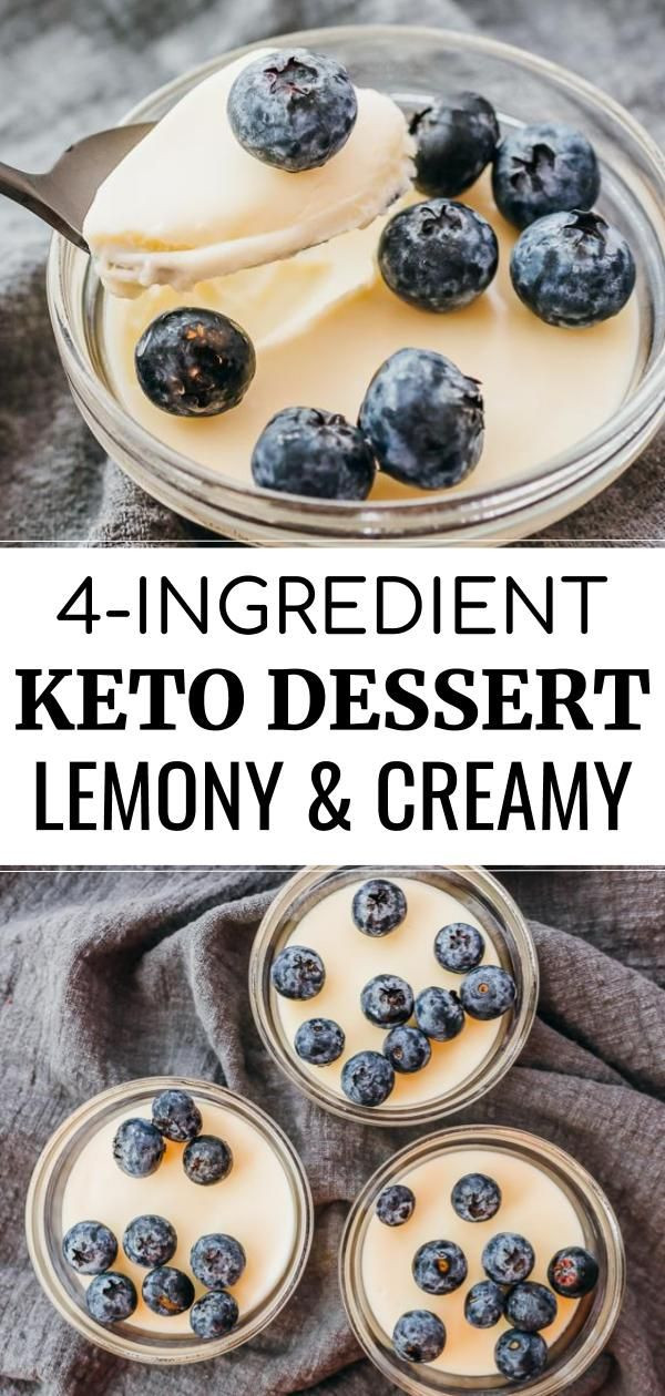 4 Ingredient Desserts
 Keto Lemon Posset 4 Ingre nt Dessert Savory Tooth