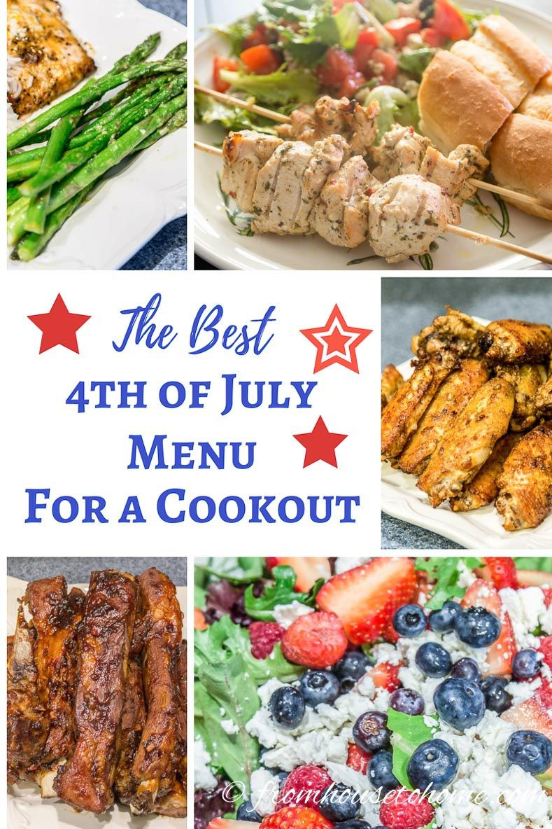 4Th Of July Appetizers And Side Dishes
 Best 4th of July Menu For a Cookout