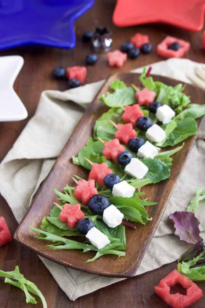 4Th Of July Appetizers And Side Dishes
 5 Minute 4th of July Appetizer Star Spangled Skewers
