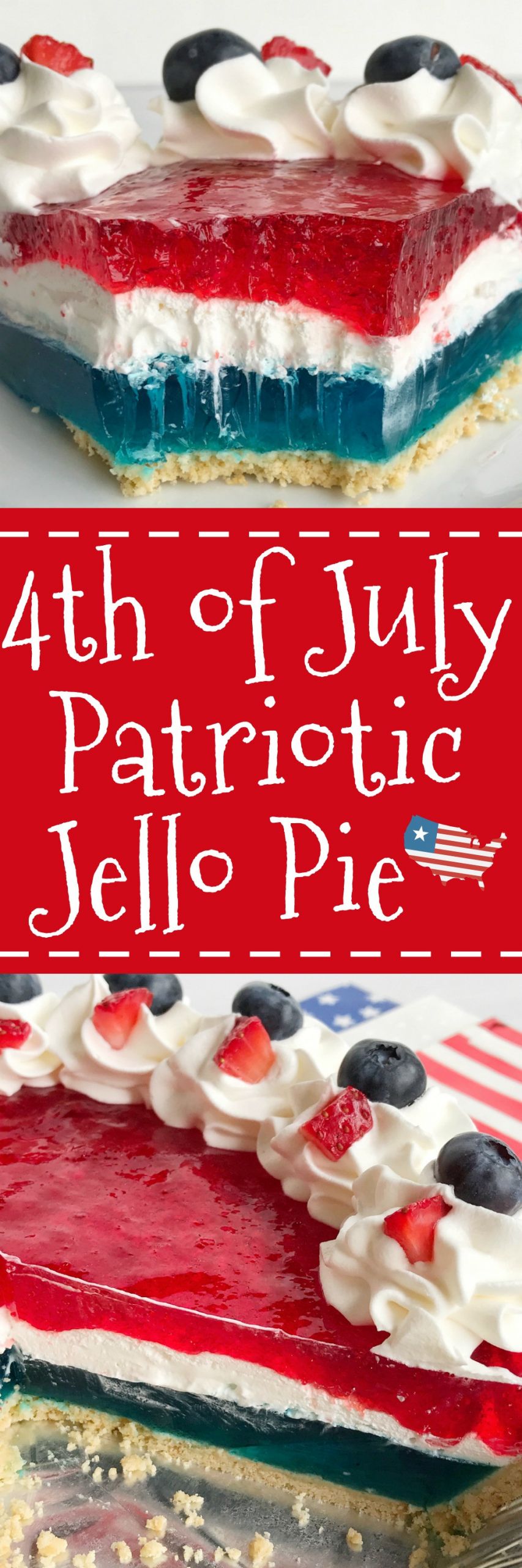 4Th Of July Jello Dessert
 4th of July Patriotic Jello Pie To her as Family