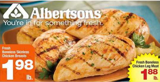 Albertsons Fried Chicken
 Albertsons HOT Boneless skinless chicken breasts for