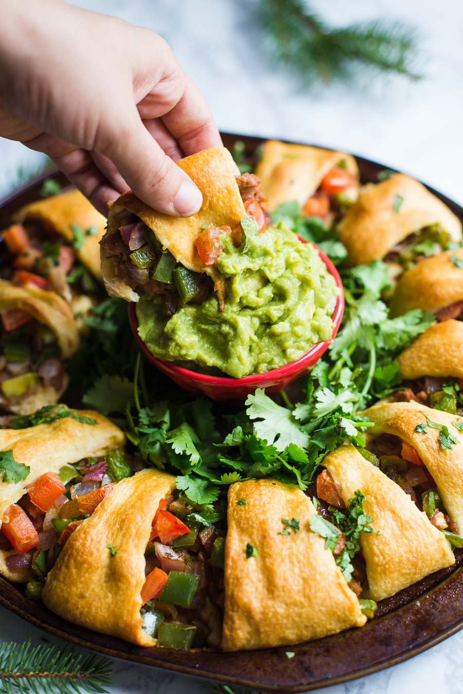 Appetizers For Christmas
 Holiday Wreath Taco Ring V