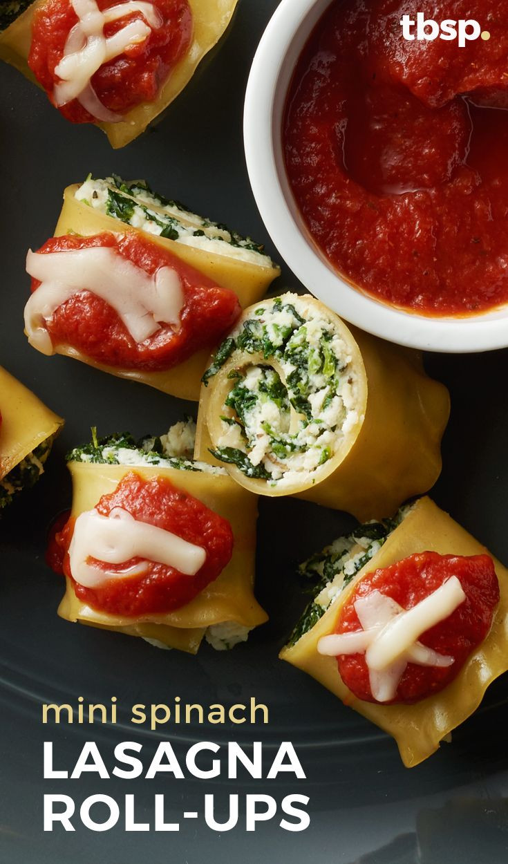 Appetizers That Go With Lasagna
 Mini Spinach Lasagna Roll Ups Recipe
