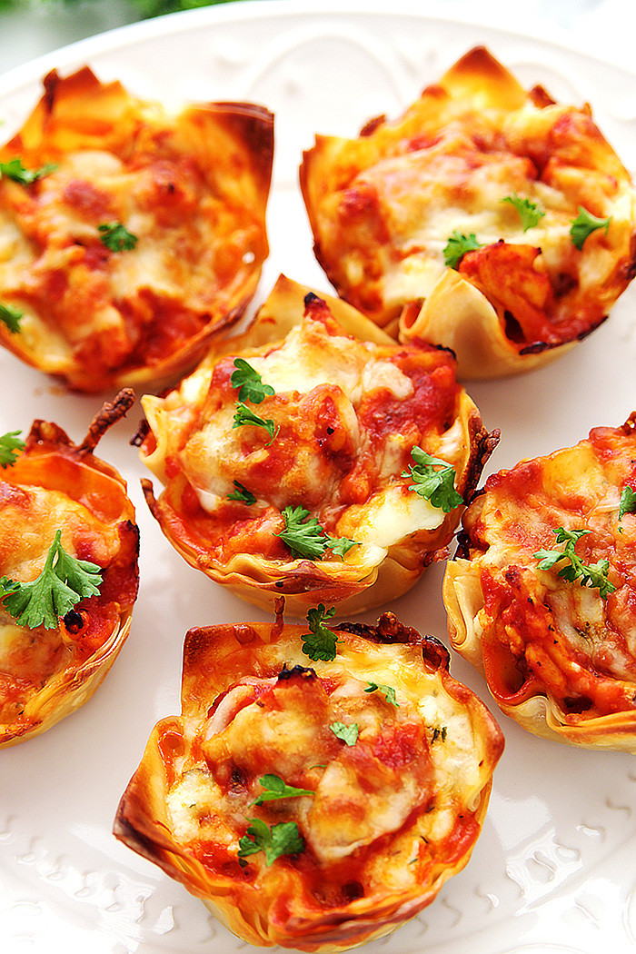 Appetizers That Go With Lasagna
 Lasagna Cups Fitness Food Diva