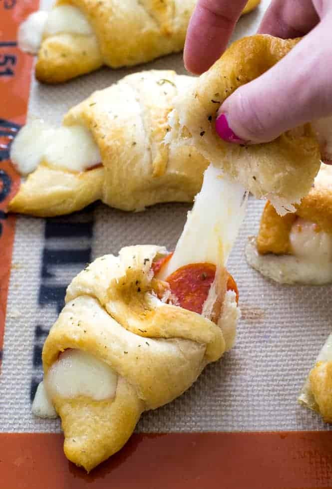 Appetizers Using Crescent Rolls
 Pizza Stuffed Crescent Rolls