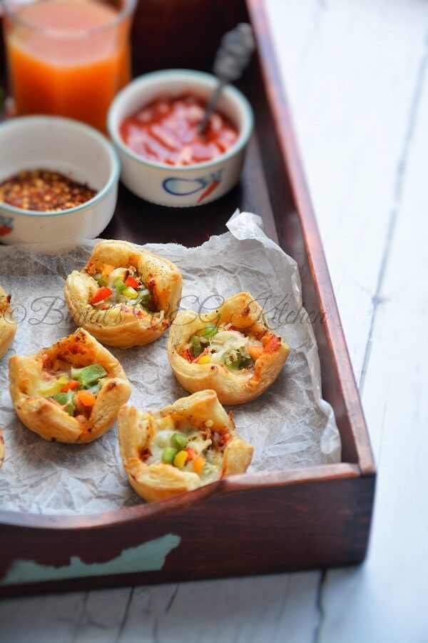 Appetizers Using Puff Pastry
 Puff Pastry Bites Binjal s VEG Kitchen