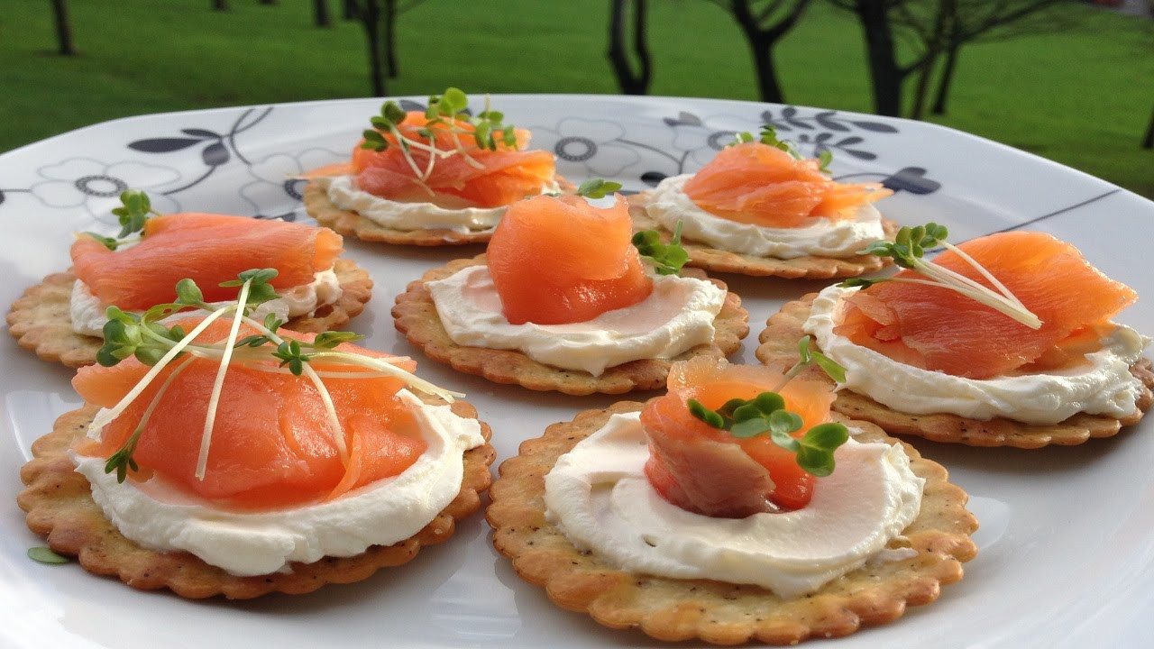 Appetizers With Cream Cheese
 Smoked Salmon Crackers and Cream Cheese Appetizers