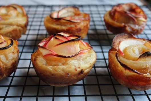 Apple Blossom Dessert
 Puff Pastry Apple Blossoms – Kevin Lee Jacobs