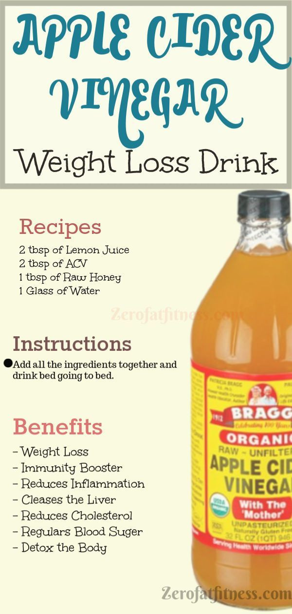 Apple Cider Vinegar To Lose Weight
 Apple Cider Vinegar Tea Weight Loss Recipe WeightLossLook