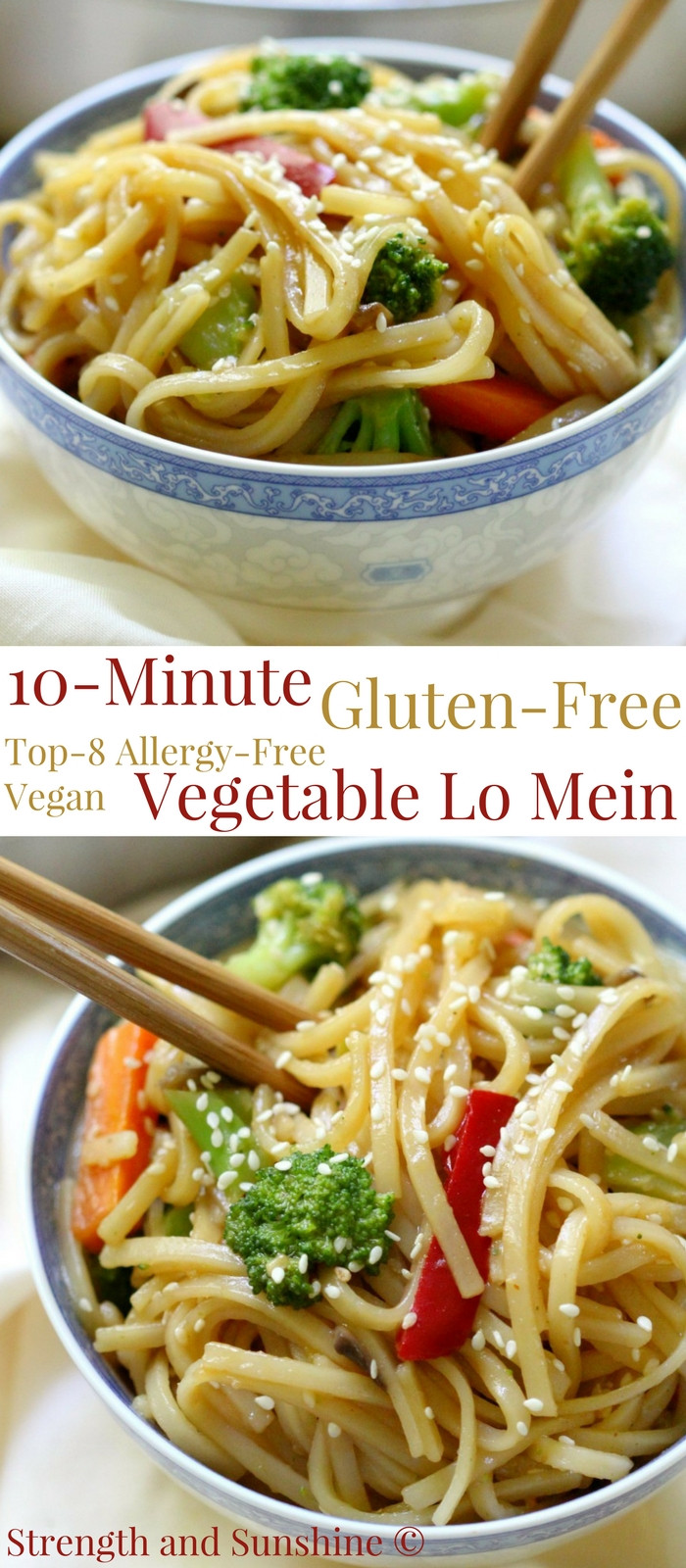 Are Lo Mein Noodles Vegan
 10 Minute Gluten Free Ve able Lo Mein Vegan Allergy Free