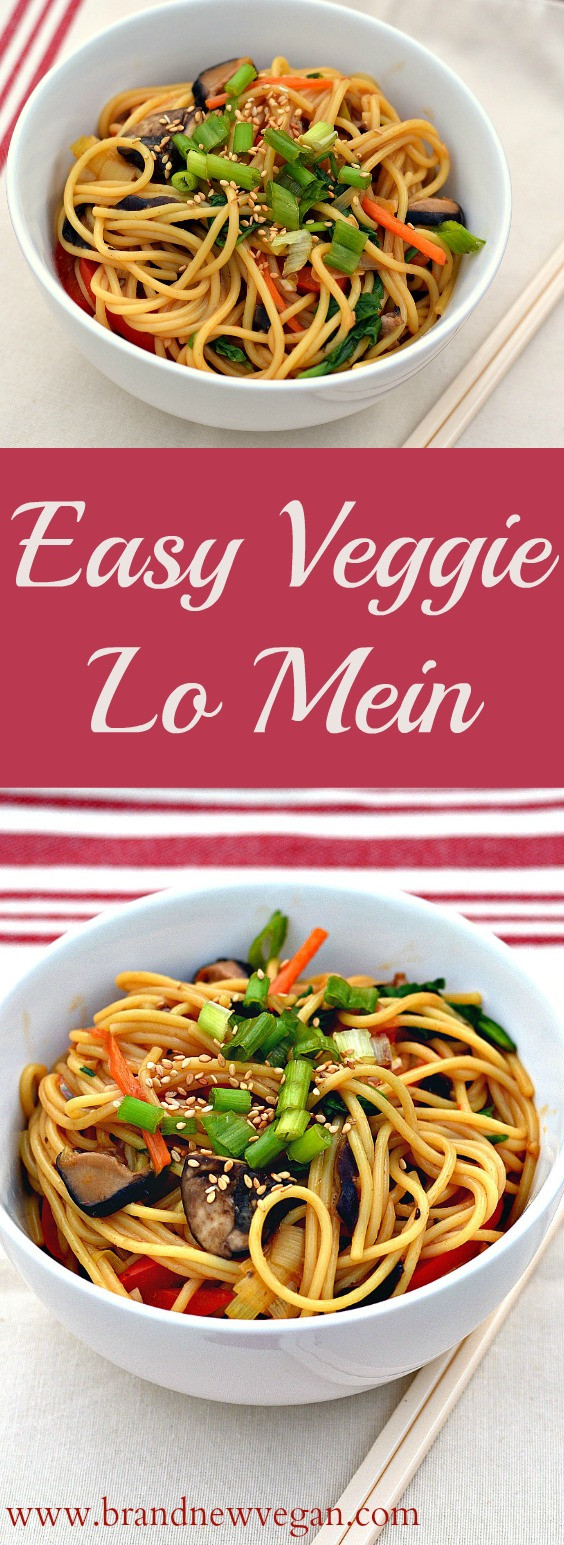 Are Lo Mein Noodles Vegan
 Easy Veggie Lo Mein Brand New Vegan