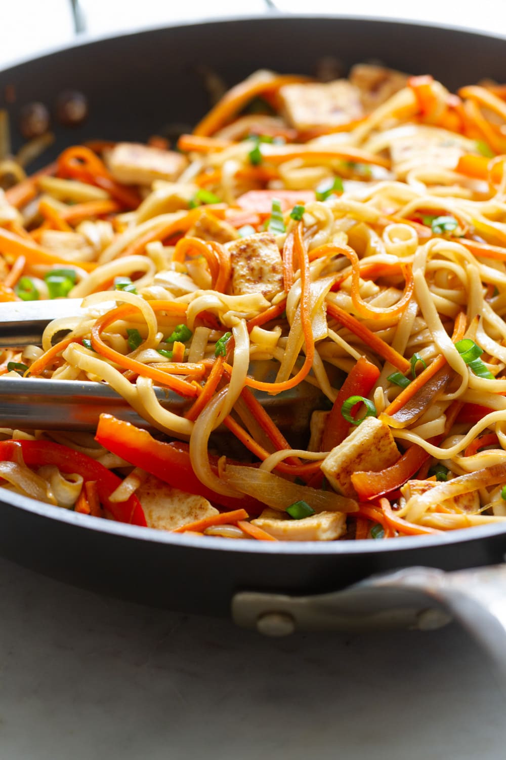 Are Lo Mein Noodles Vegan
 Ve able Lo Mein with Crispy Tofu 30 minutes The