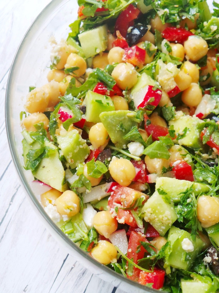 Are Salads High In Fiber
 The Best Healthy Avocado Chickpea Salad for Summer