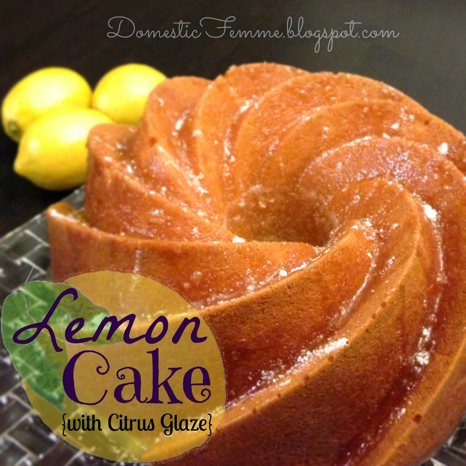 Baby Bundt Cake Recipes
 Domestic Femme Lemon Bundt Cake with Citrus Glaze
