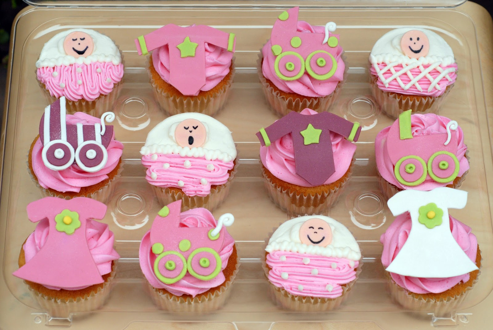 Baby Shower Cupcakes For Girls
 Night Baking baby shower cupcakes