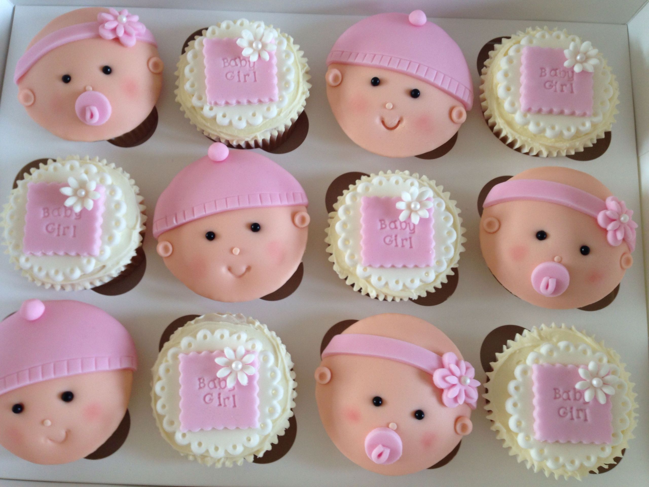 Baby Shower Cupcakes For Girls
 Baby girl cupcakes Sugar Sweet Cakes of Tavistock