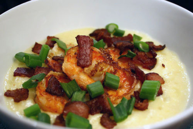 Bacon Dinner Recipes
 Dinner Tonight Shrimp and Grits with Bacon Recipe