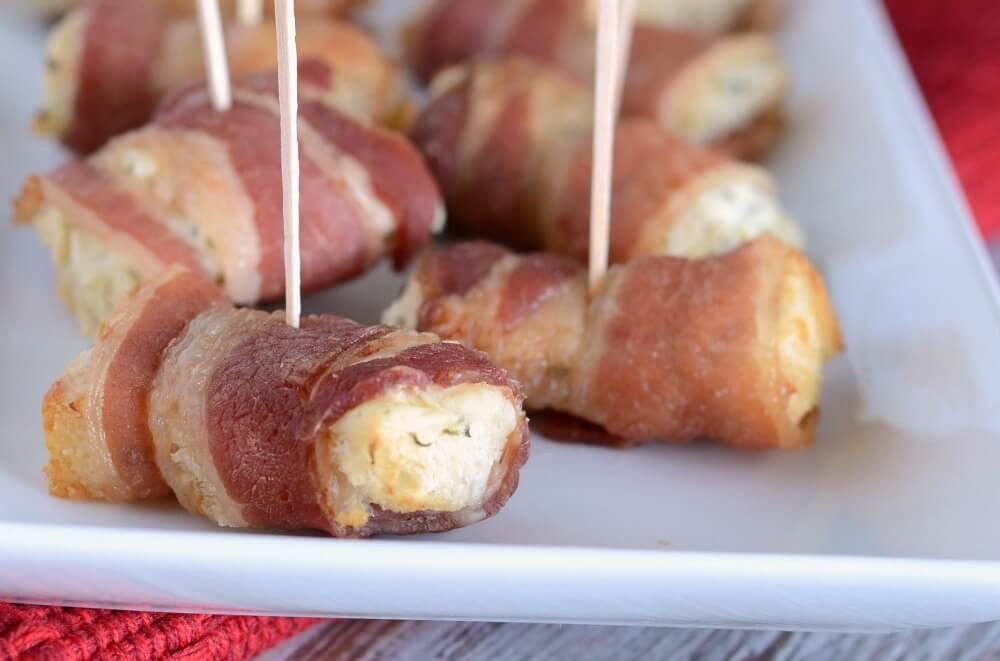 Bacon Wrapped Appetizers Cream Cheese
 Bacon Wrapped Bread Bites I Heart Nap Time