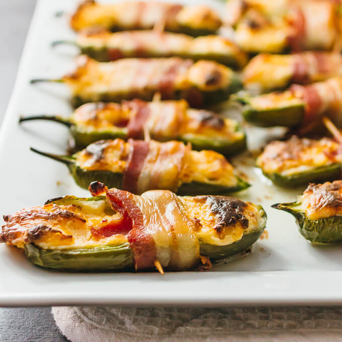 Bacon Wrapped Appetizers Cream Cheese
 Bacon wrapped jalapeño peppers stuffed with cream cheese