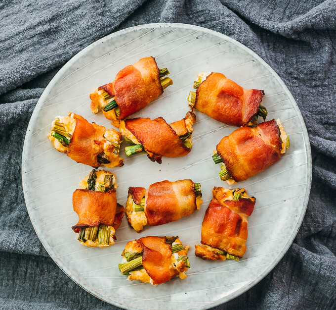 Bacon Wrapped Appetizers Cream Cheese
 Convenient Bacon Wrapped Asparagus Bites With Cream Cheese