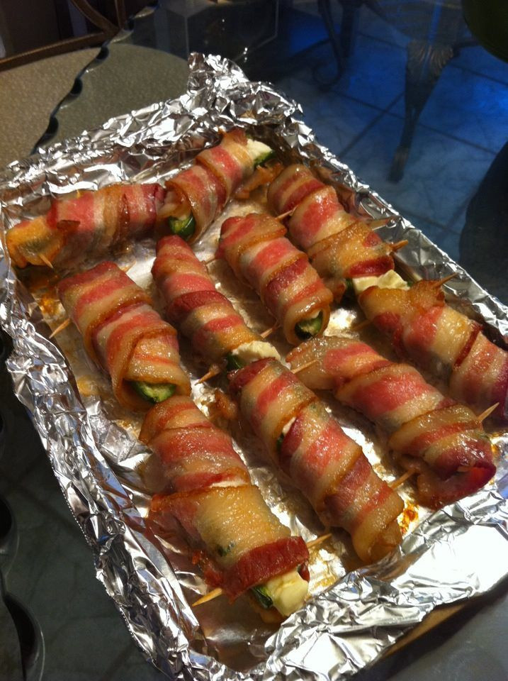 Bacon Wrapped Appetizers Cream Cheese
 Cream Cheese bacon wrapped jalapenos for appetizers e