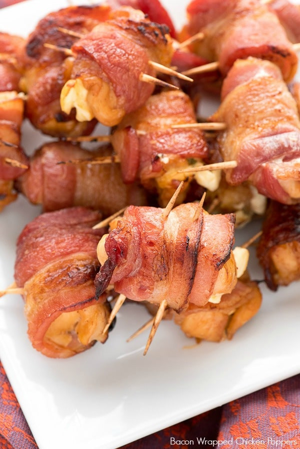 Bacon Wrapped Appetizers Cream Cheese
 Bacon Wrapped Chicken Poppers