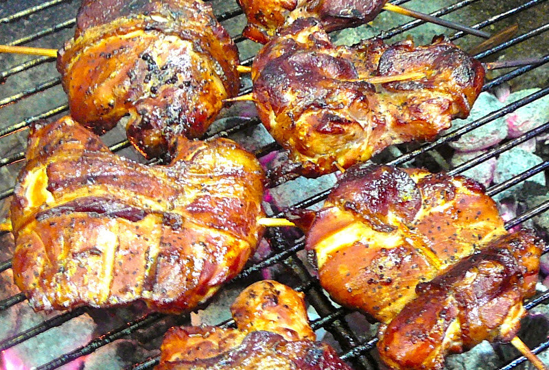 Bacon Wrapped Chicken Thighs
 The Hidden Pantry Bacon Wrapped Smoked Chicken Thighs