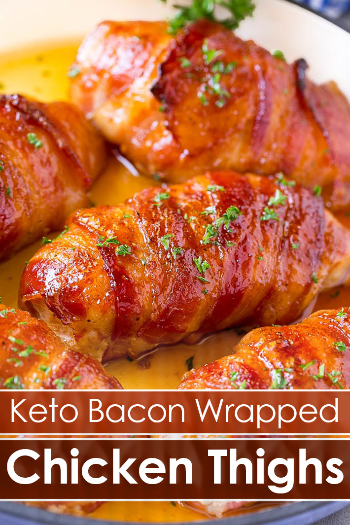 Bacon Wrapped Chicken Thighs
 Quiet Corner Keto Bacon Wrapped Chicken Thighs Quiet Corner