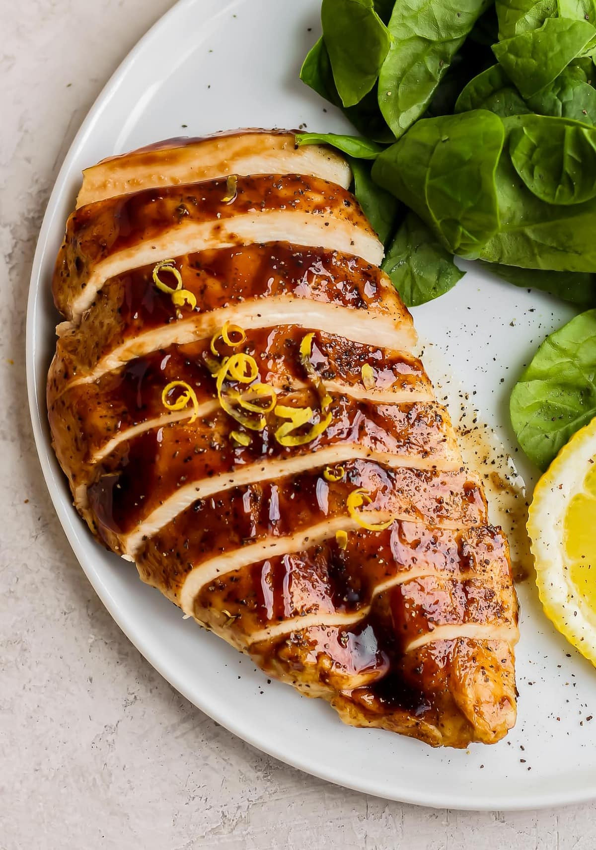Baked Chicken Breast Recipes Healthy
 Lemon Honey Balsamic Chicken Recipe The Cookie Rookie
