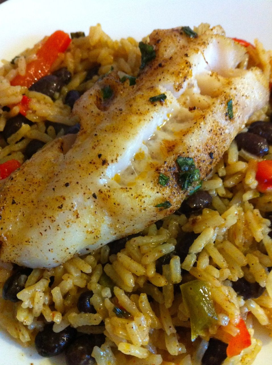 Baked Fish And Rice Recipes
 Roasted white fish and rice pilaf
