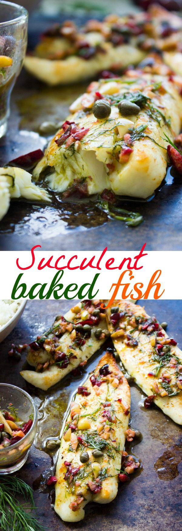 Baked Fish And Rice Recipes
 Baked Fish With Dill Cherry Salsa And Lemon Cauliflower