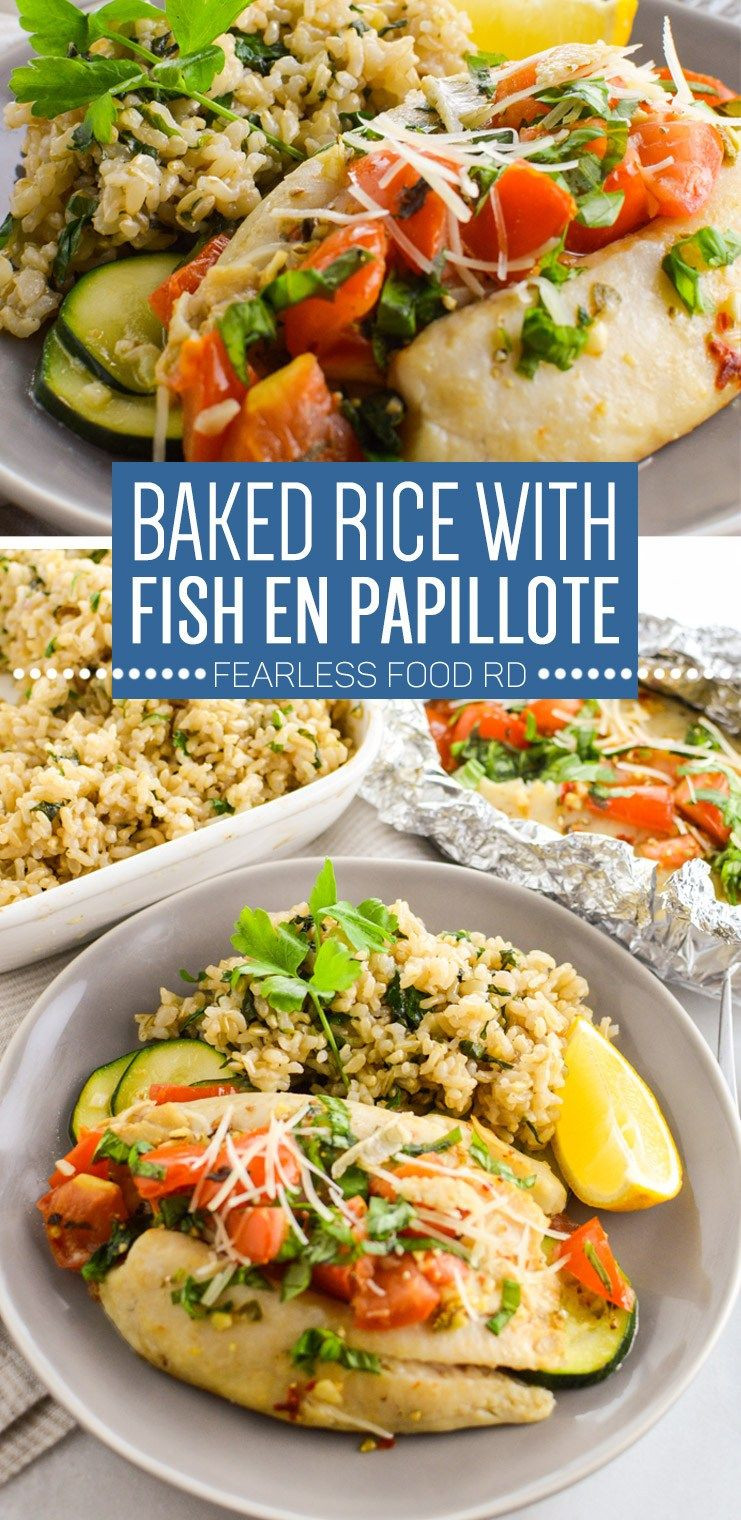 Baked Fish And Rice Recipes
 Baked Rice with Fish En Papillote