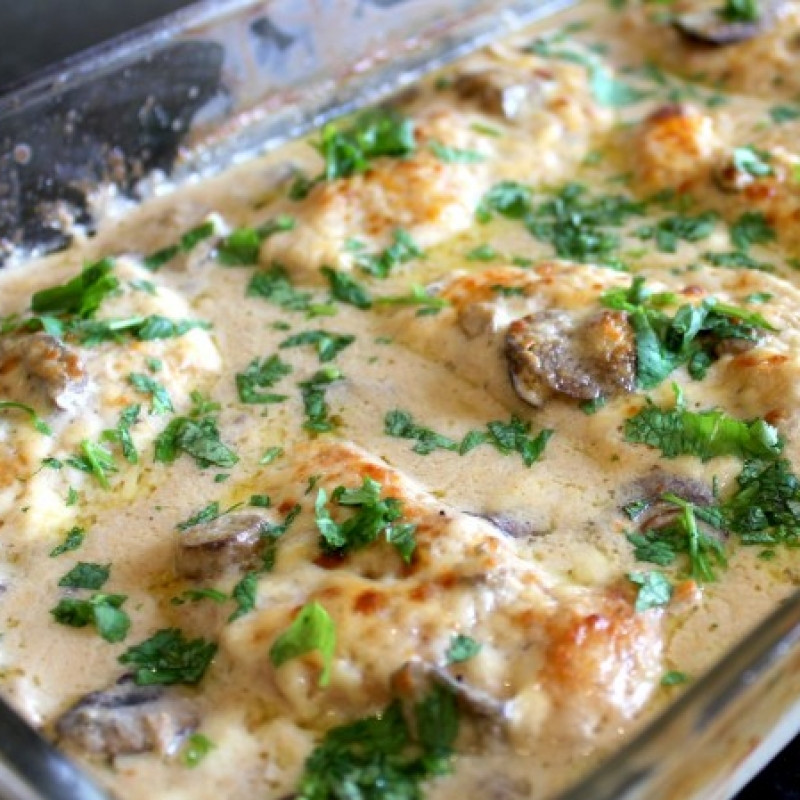 Baking Chicken Breast With Cream Of Mushroom Soup
 Creamy Baked Chicken Breasts Recipe