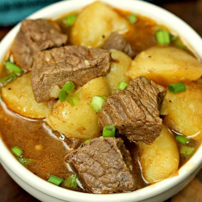 Beef And Potato Stew
 Instant pot Steak and Potatoes Beef Stew recipe Easy