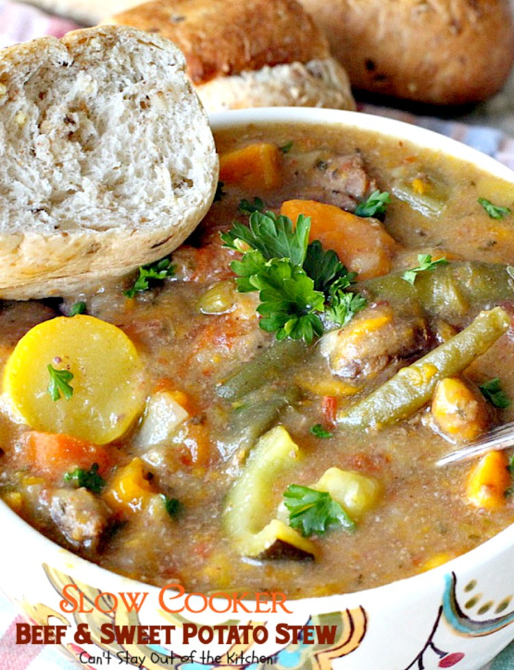 Beef And Potato Stew
 Slow Cooker Beef and Sweet Potato Stew Can t Stay Out of