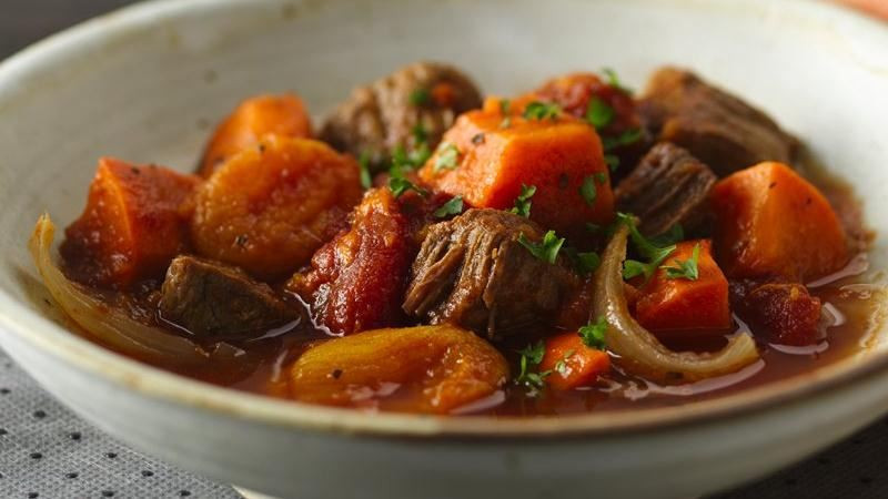 Beef And Potato Stew
 Slow Cooker Colombian Beef and Sweet Potato Stew recipe