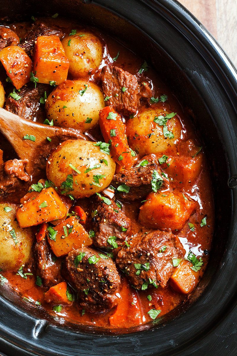 Beef Stew No Potatoes
 Slow Cooker Beef Stew Recipe with Butternut Carrot and