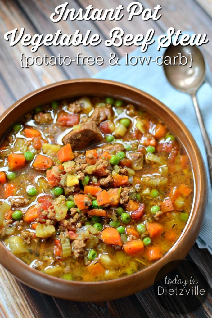 Beef Stew No Potatoes
 Instant Pot Ve able Beef Stew potato free & low carb