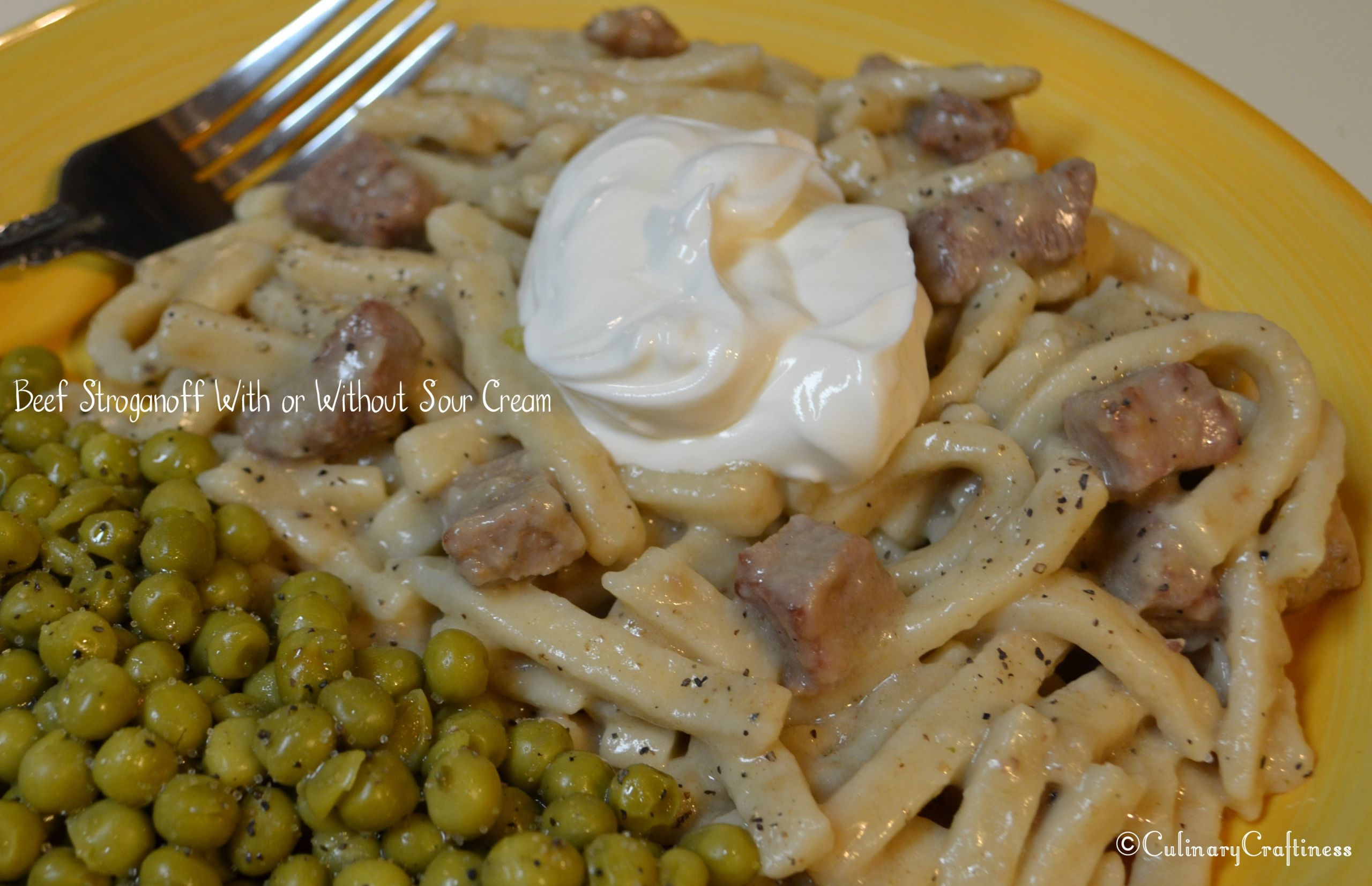 Beef Stroganoff With Sour Cream
 Beef Stroganoff With or Without Sour Cream