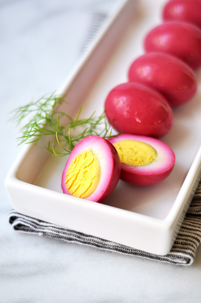 Beet Pickled Eggs
 Quick Pickled Eggs with Beets and ions