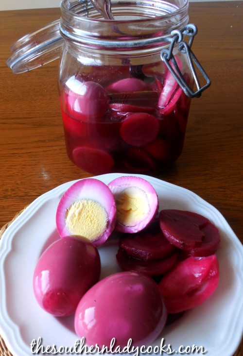 Beet Pickled Eggs
 RED BEET PICKLED EGGS The Southern Lady Cooks