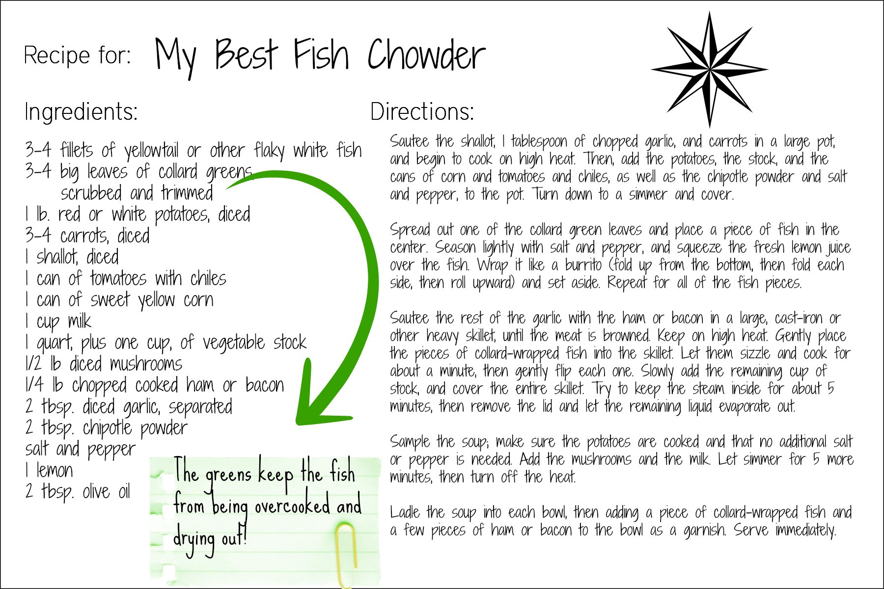 Best Fish Chowder Recipe
 My Best Fish Chowder