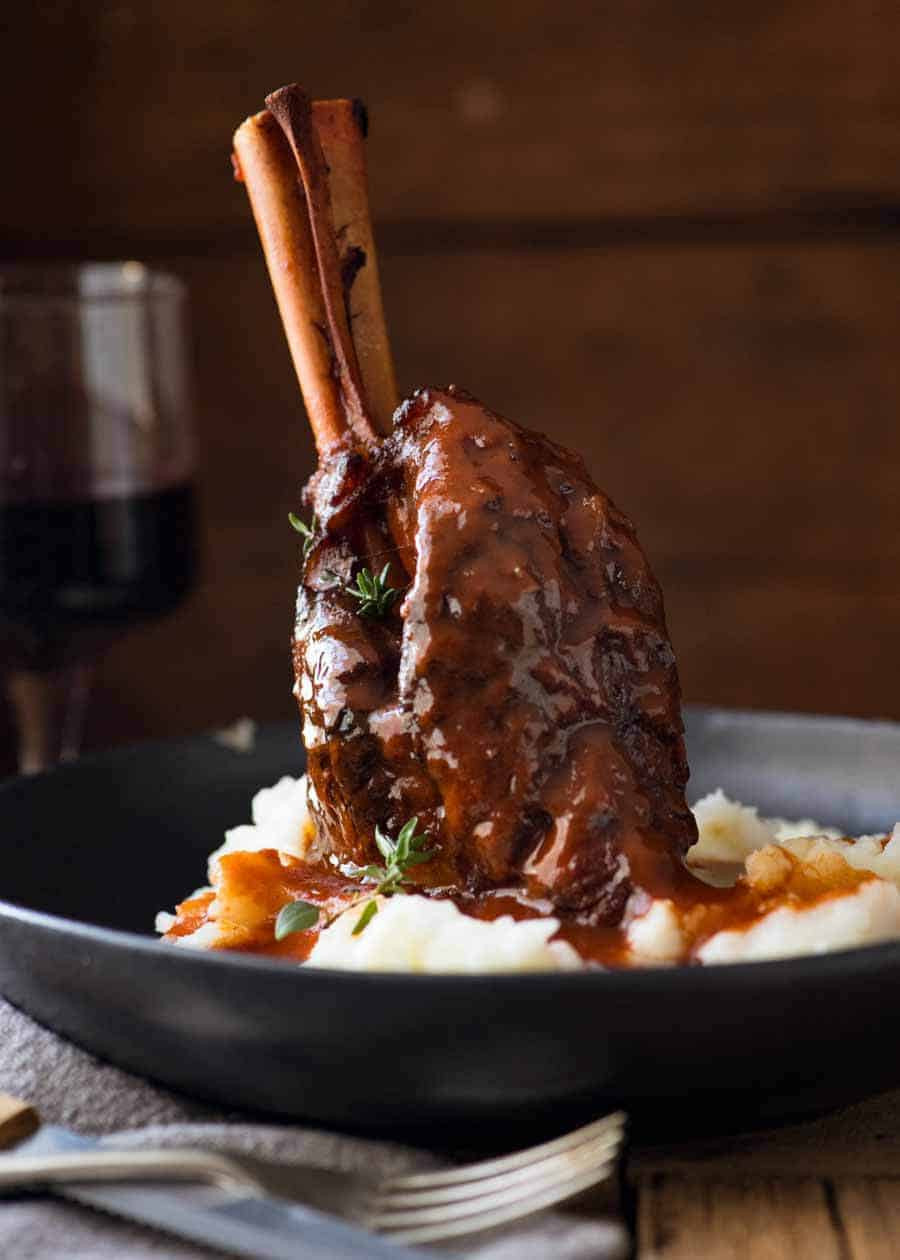 Best Sauces For Lamb
 Slow Cooked Lamb Shanks in Red Wine Sauce