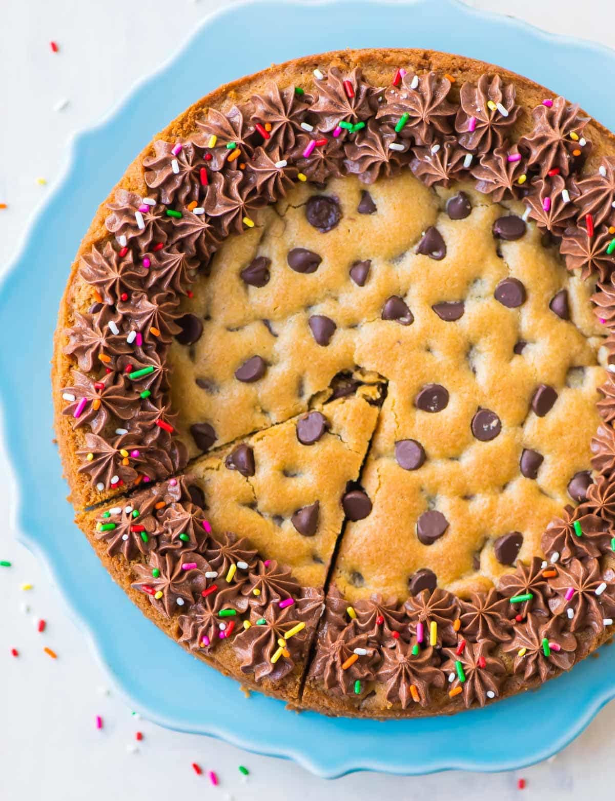 Birthday Cake Cookie Recipe
 Cookie Cake Easy Recipe from Scratch WellPlated