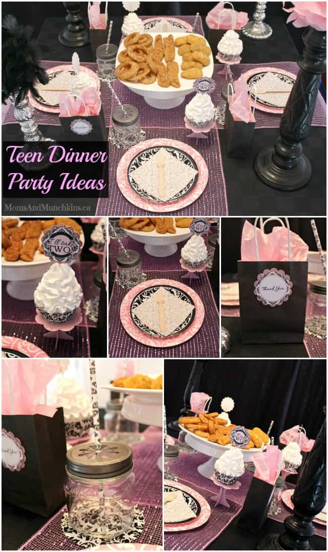 Birthday Dinner Ideas For Mom
 Teen Dinner Party Ideas Moms & Munchkins