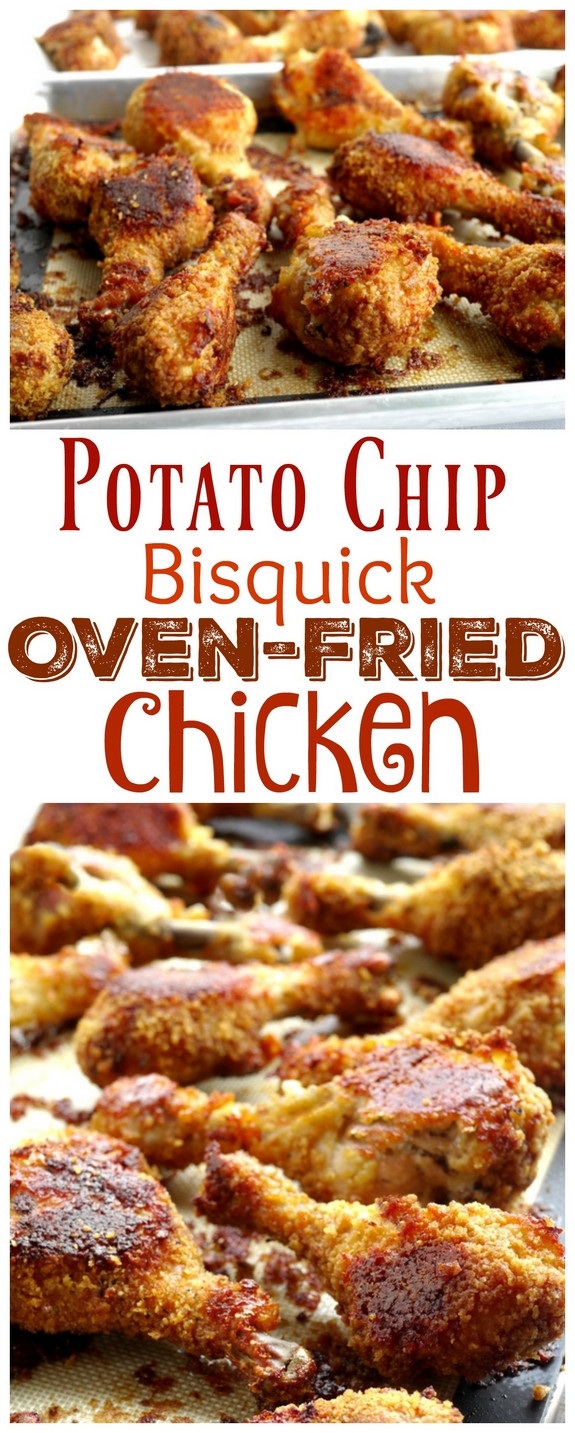 Bisquick Oven Fried Chicken
 Potato Chip Bisquick Oven "Fried" Drumsticks