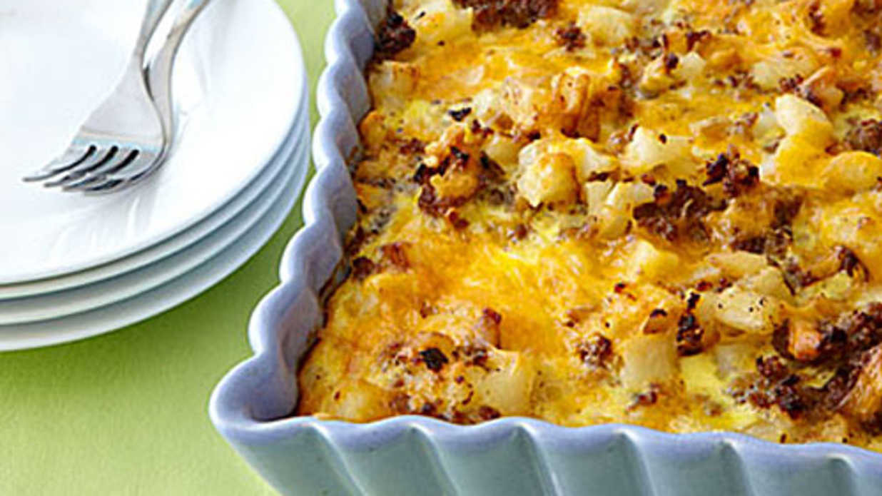 Breakfast Brunch Recipes
 Sausage Hash Brown Breakfast Casserole Rise and Shine