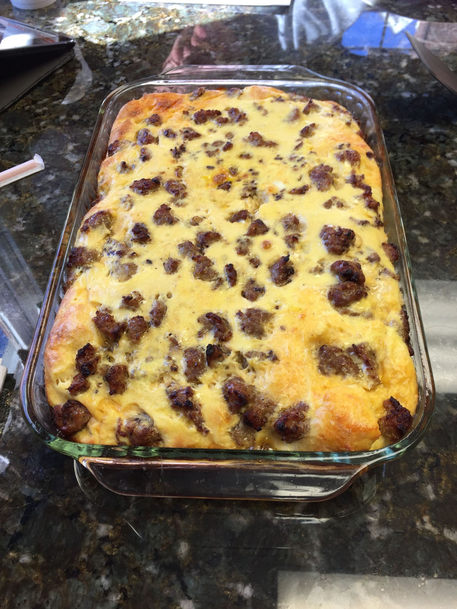 Breakfast Casserole With Bread Slices
 Breakfast Casserole 7 slices of white bread crusts remove